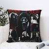Screams Ghostfaces Horror Movie Pillowcases Product Printing Cushion Cover Throw Pillow Cover Chair Decor Square Multi Size