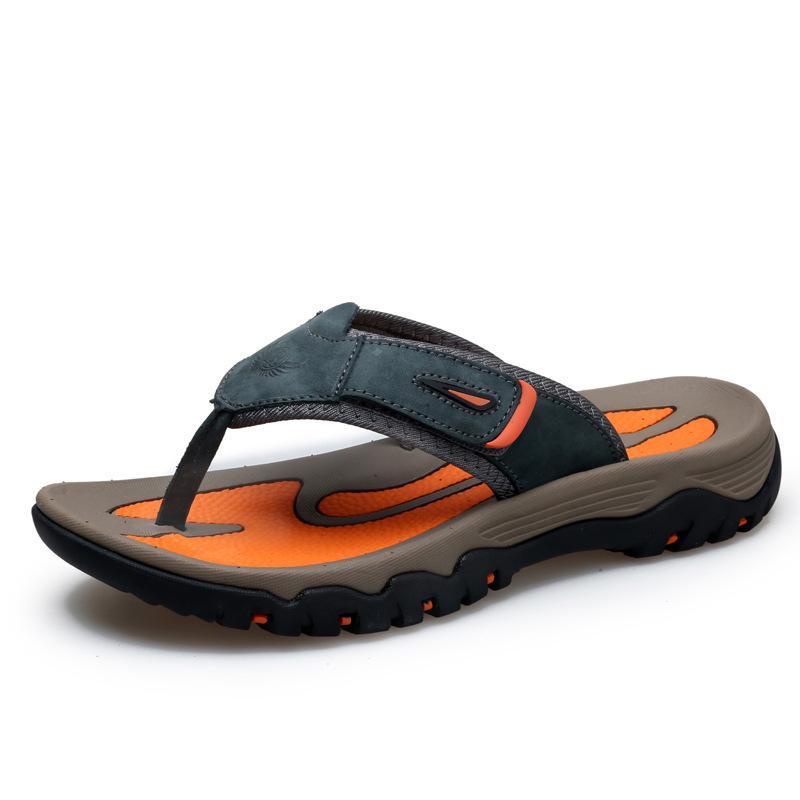 

Men s flip-flops 2025 new summer outer wear toe slippers foreign trade outdoor beach slippers large size 43