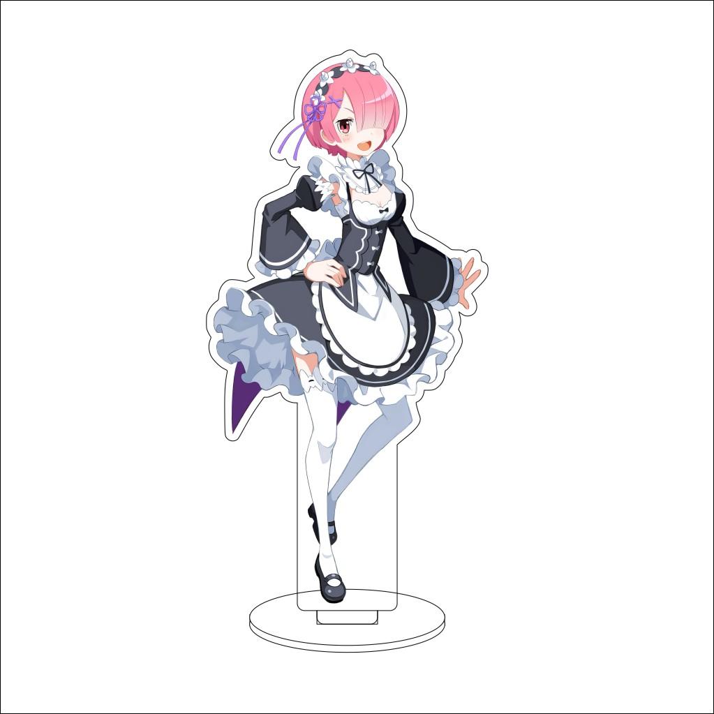 16CM Anime ZERO Starting Life in Another World Cosplay Acrylic Stand Ornaments Elsa Gran Hilte Figure Stand Halloween Gift
