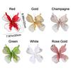 Glittered 3D Butterfly Decoration 20cm Simulated Butterfly Ornament  New Year