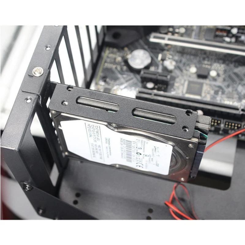 Desktop Computer Case Ssd Hdd Universal Hard Drive Bay Pci Card Slot Expansion Rack Suitable For 2.5-Inch/3.5-Inch Hard Drives
