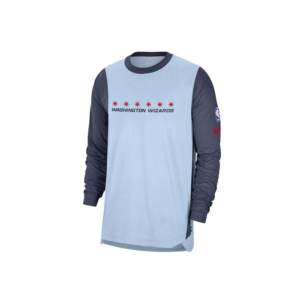 Nike NBA Washington Wizards 2024/25 City Edition High-Performance Long Sleeve Shooting T-Shirt Unisex Tops FZ0117-407