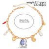 Geometry Chain Barlot Imitation Pearl Pendant Necklace For Women Vacation Heart Peandnt Handmade Collarbone Chain N0517