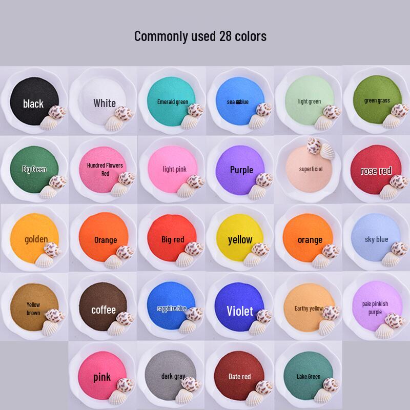 

Набір для творчості емаль cloisonné: Кристалічний кольоровий пісок для спеченого пахощів, 500 г