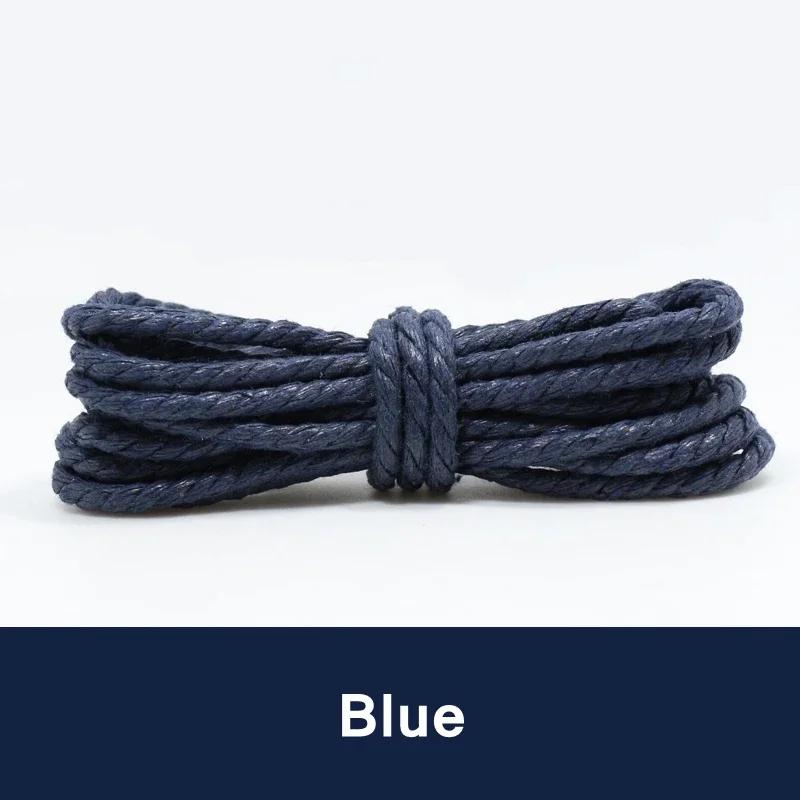 Lässige Leder Schnürsenkel für Schuhe Runde Oxford Schuhe Schnürsenkel Mode Stiefel Schnürsenkel Sportschuhe Wasserdicht Gewachste Baumwollseil Schnur