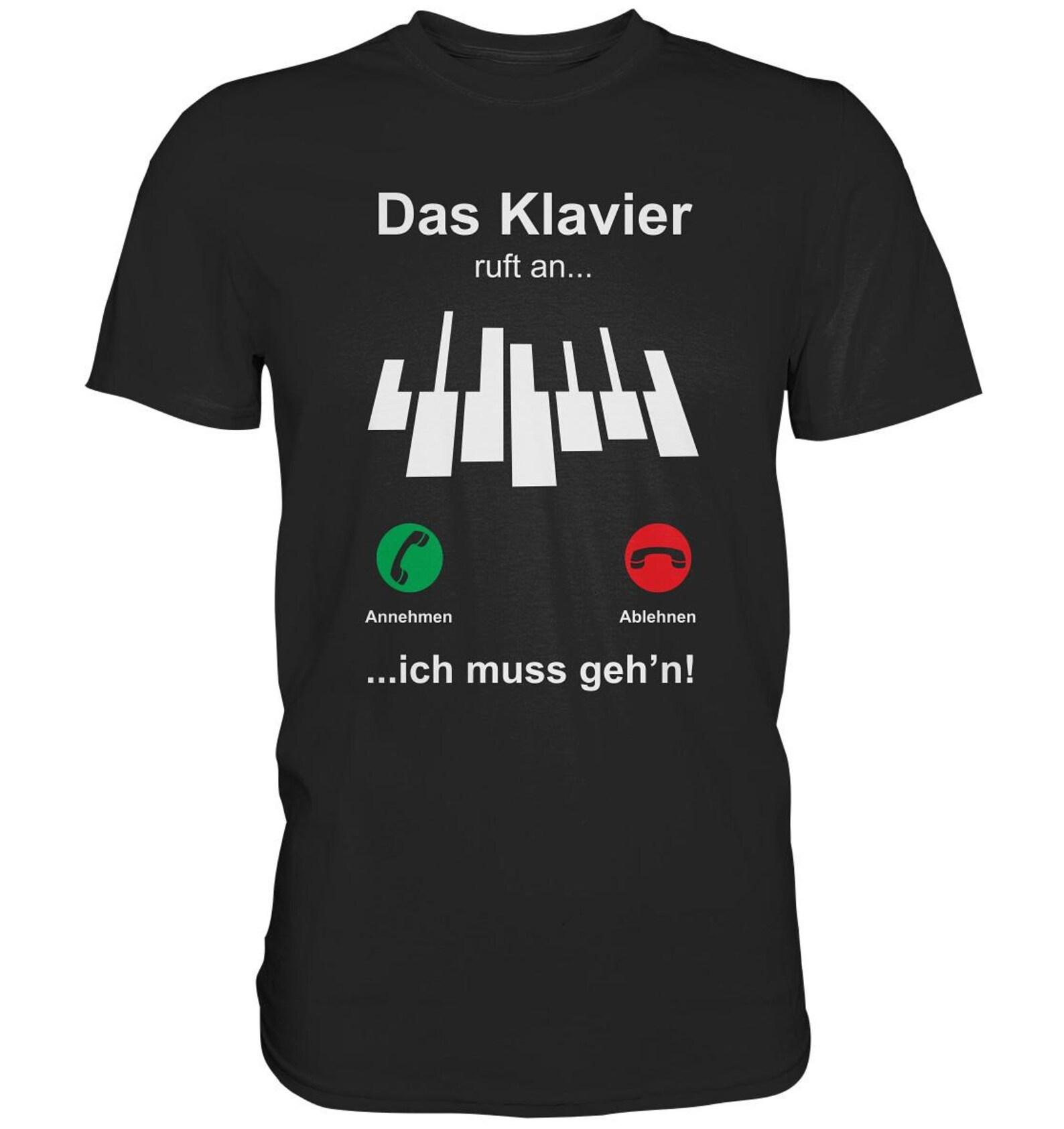 Piano Calling Funny Keyboard T-Shirt - Premium Shirt 2XL