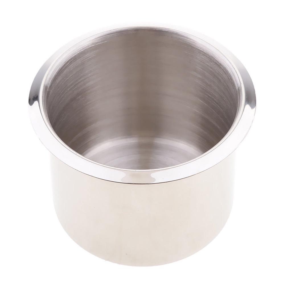 Double Ring Cup Holder Stainless Steel Drink Holder for Marine Boat Rv Camper Polished