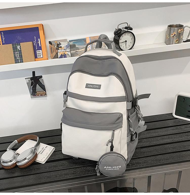 School Bag Mori Summer Large Capacity Backpack Couple Fashion Versatile Computer Bag Student Class School Bag Commuter Travel Bag