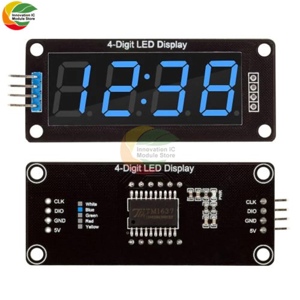 TM1637 Clock Module 4-digit LED 0.36" 0.56" Display Tube 7-segment LED Display Clock Dual Dot Module 0.36" 0.56 Inch Arduino
