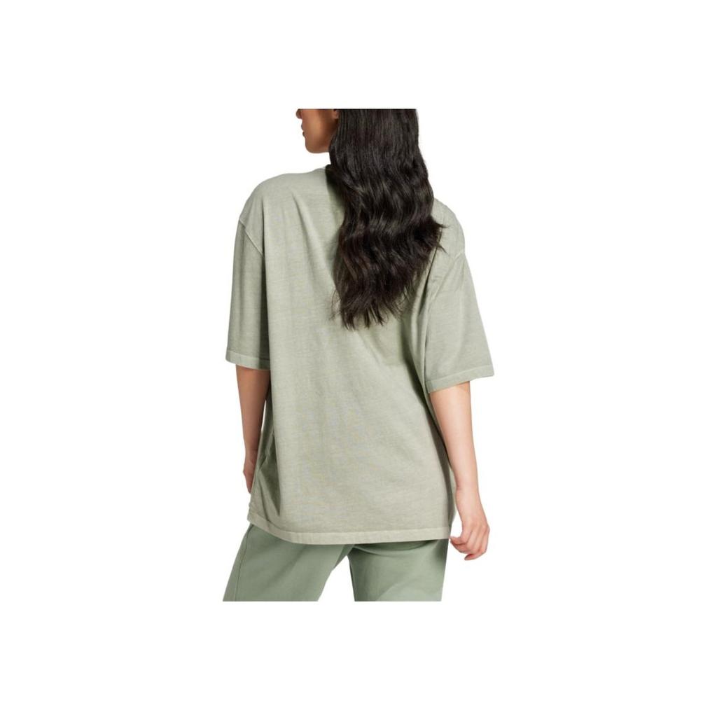 adidas Originals Comfortable Sports Casual Short Sleeve T-Shirt Women Tops Light-Green JD5344