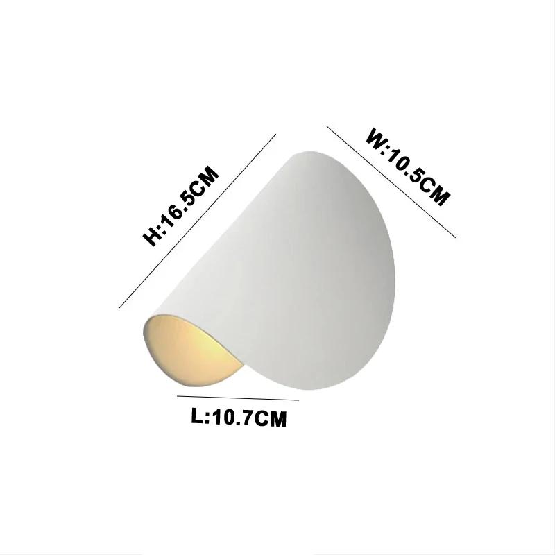 Modern Minimalist Art Wall Lamp Rotating Nordic Creative Living Room Bedroom Bedside Lamp Exhibition Hall Corridor Background