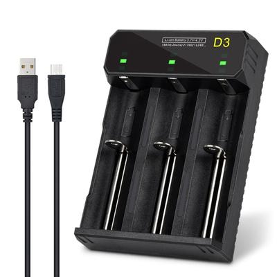 Mehrzweck-Ladestation für 3 Akkus Kompatibel mit 5V wiederaufladbaren Akkus über USB-C-Kabel