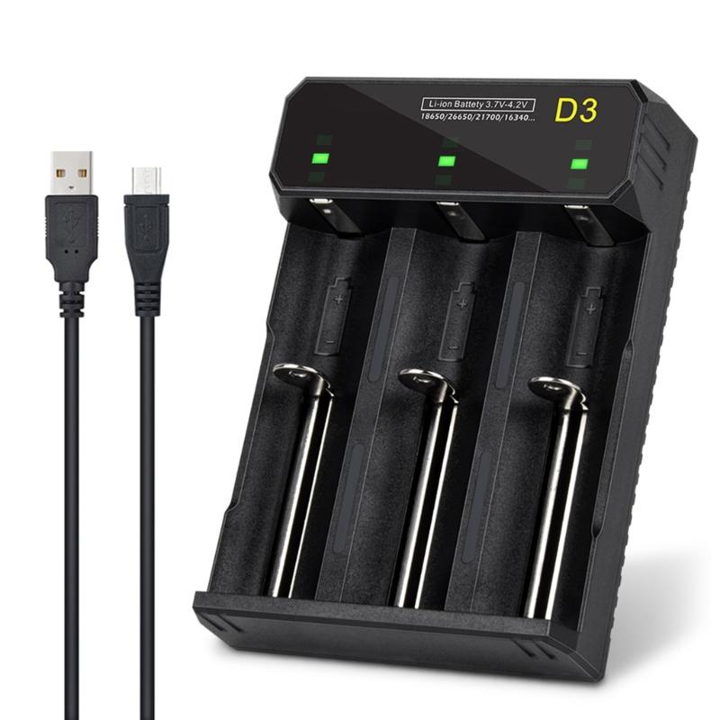 

Multi Purpose 3 Bay Battery Charging Station Compatibles 5V Rechargeable Batteries Via USB C Cable 1