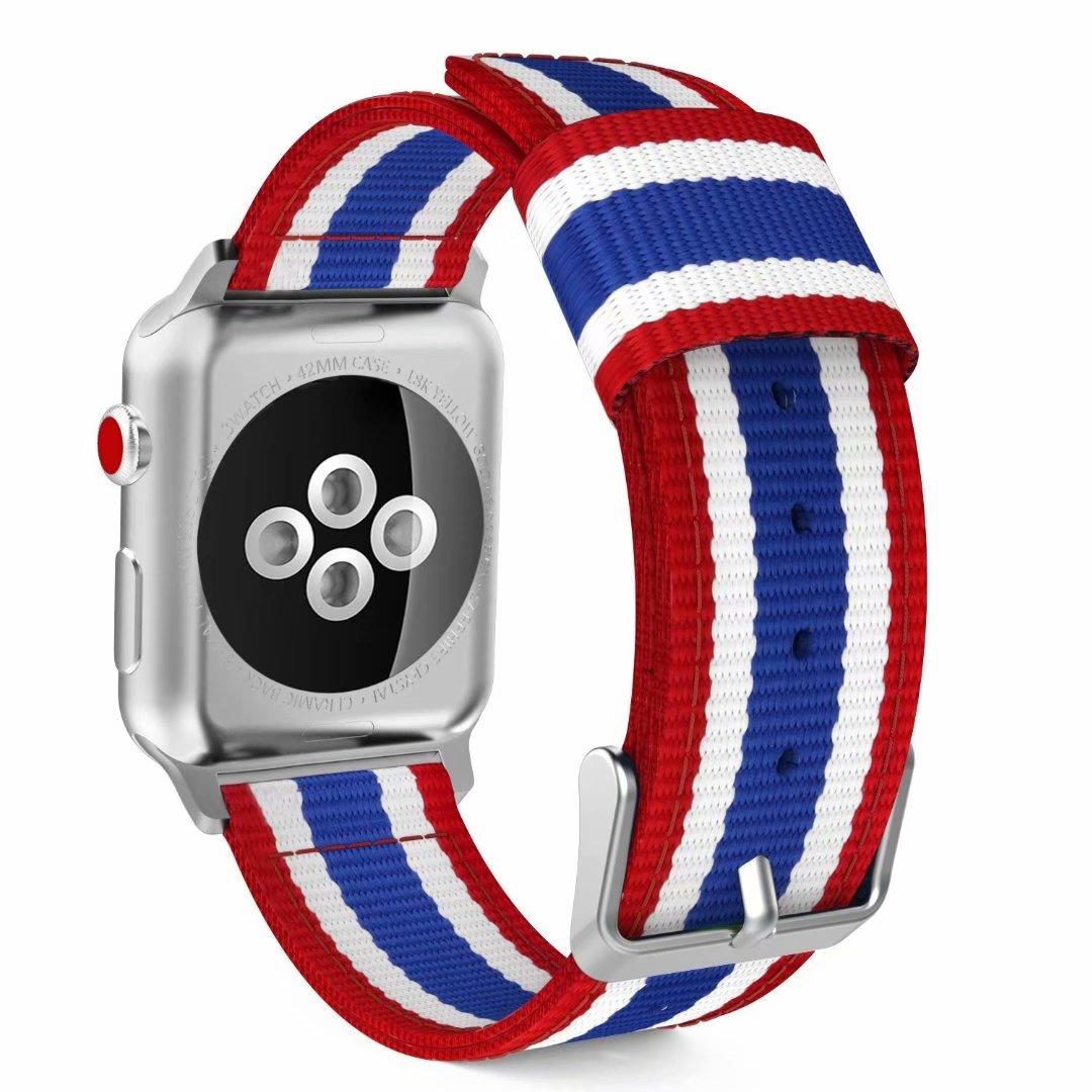 

Нейлоновий ремінець для браслета Apple Watch Ultra 49 мм 45 мм 44 мм 46 мм 42 мм 41 мм 40 38 мм браслет ремінець iWatch Series 10 9 8 7 6 5 4 SE series 10 42mm