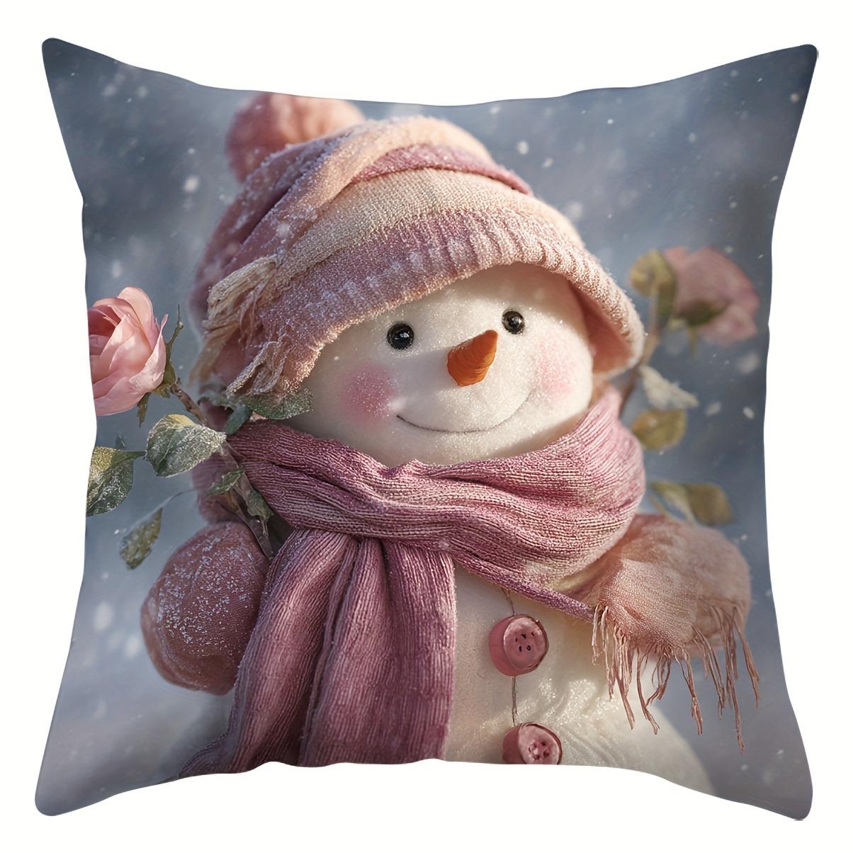 

Домашний декор Зачарованный лес: Олень, Лиса, Снеговик Декоративные подушки Узор Наволочка Подходит Для Дивана Спальни Автомобиля Наволочка 40x40cm