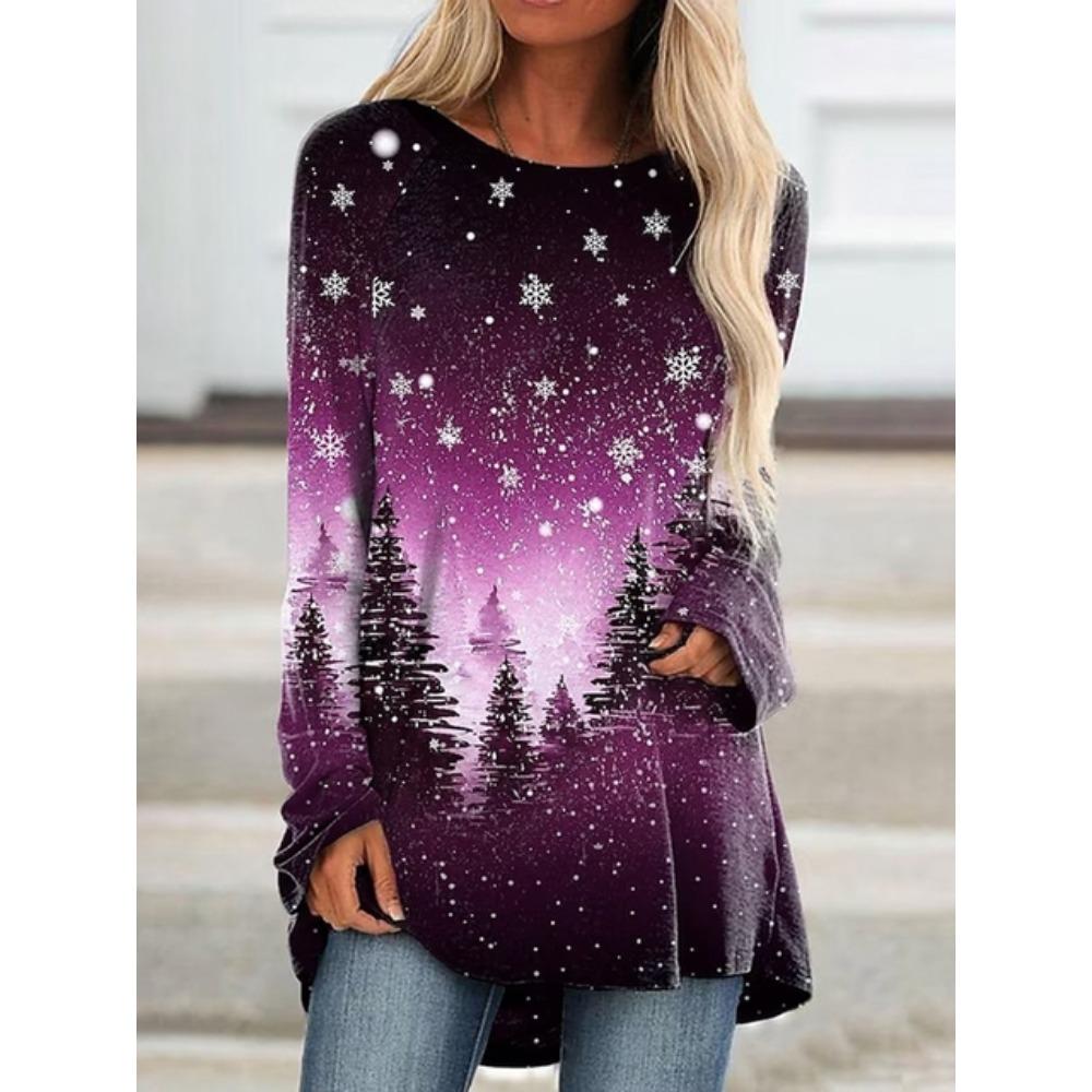 Women'S Autumn T-Shirt Fashion Oversized Top Street Harajuku Clothing Crewneck Long Sleeve T-Shirt New Women'S Casual T-Shirt