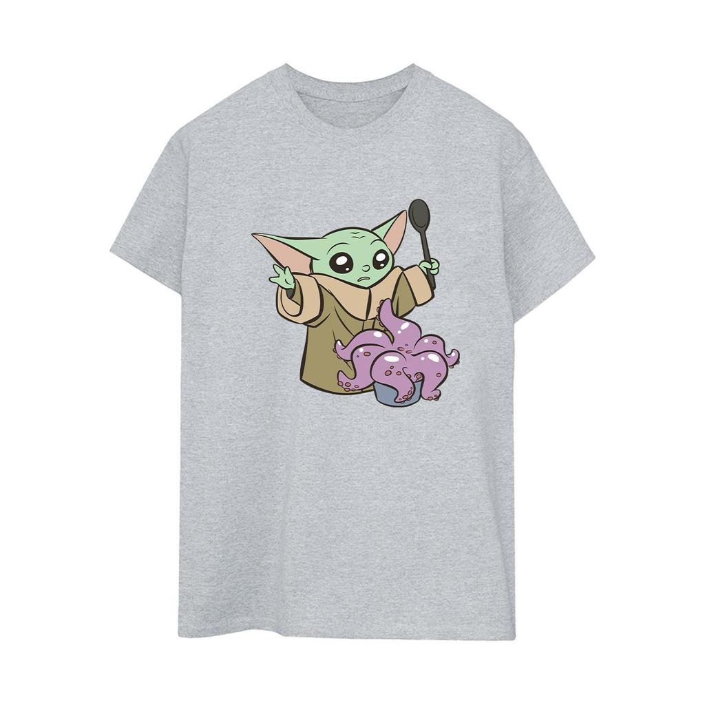 Star Wars Womens/Ladies The Mandalorian Spooky Cooking Cotton Boyfriend T-Shirt