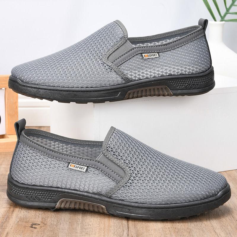 

Дышащая сетка Летняя мужская сетчатая обувь Перфорированная сетчатая обувь Мягкая подошва Легкая Противоскользящие Повседневные сандалии 44