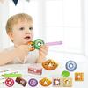 Caterpillar Fruit Stacking Toy,Hand-Eye Coordination&Shape Recognition With Threading&Sorting Skills Development For Kids