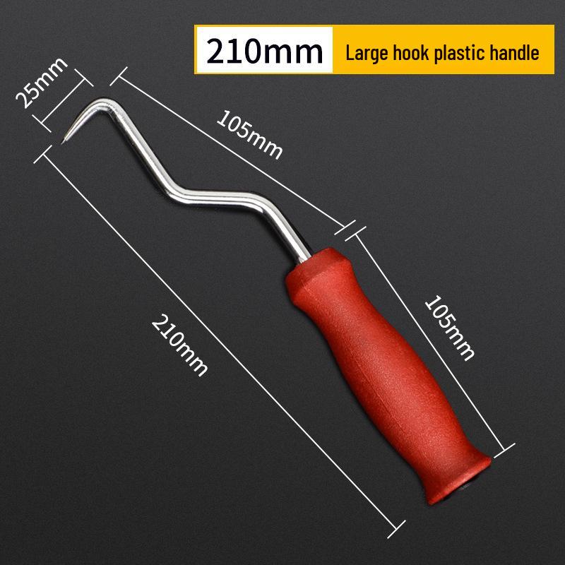High Hardness Semi-Automatic Threaded Rebar Tying Hook for Core Steel Binding