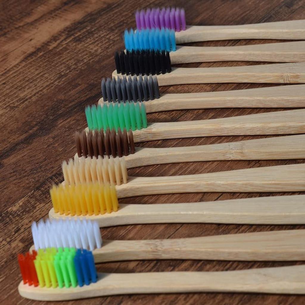 10pcs Ten Pack Environmentally Friendly and Degradable Bamboo Soft Hair Bamboo Toothbrush Set