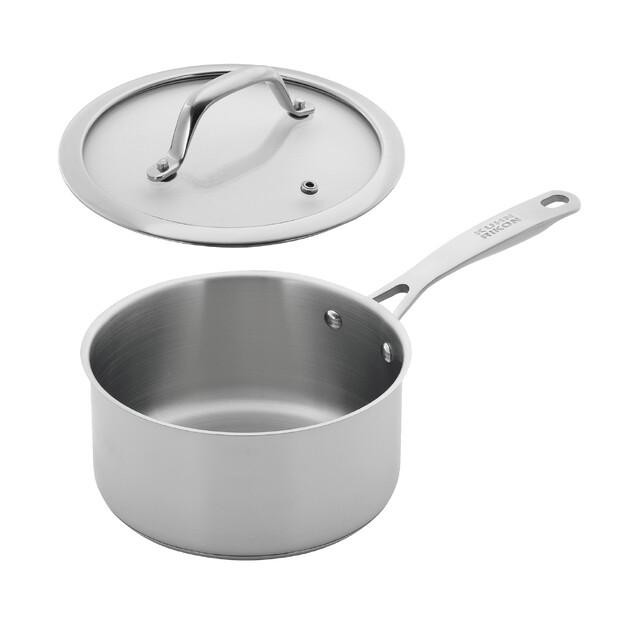 KUHN RIKON ALLROUND Sauté Pan with Glass Lid 16 Cm 1.5 Liters INDUCTION