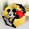 1pc Mickey Mouse Upside Down Pattern Automatic Umbrella is Fashionable and Good-Looking, a Portable 3-Fold Umbrella, Suitable for Travel and