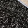 Round Floor Mat Plant Flowers Pattern Non-Slip Rubber Backing Machine Washable Decorative Rug Living Room Bedroom Kitchen Door Mat