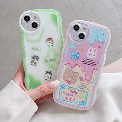 Karikatür Telefon Kılıfı iPhone 15 11 13 Samsung A54 A53 A52 A33 S23 Ultra Realme C55 C53 C35 Reno 10 8T Redmi Not 12 Pro Not 11 Vivo Tampon Kapak