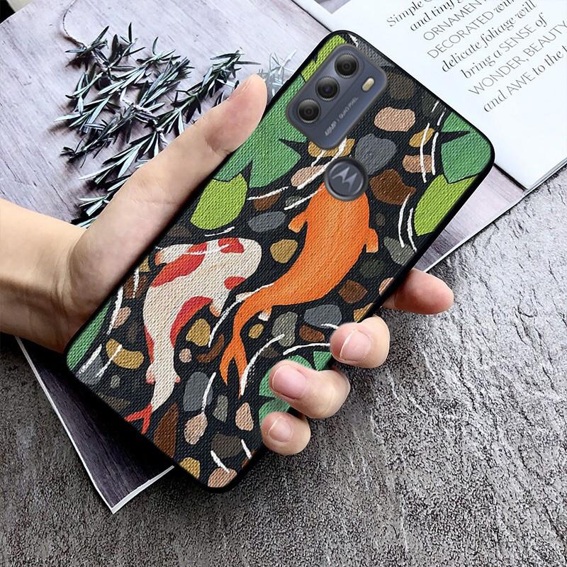 

Koi Fish Phone Case For Motorola Moto G Stylus 5G G Play G Power G 5G G Pure 2023 2024 E20 E22 E22i E32 E40 E13 G Stylus 5G 2022