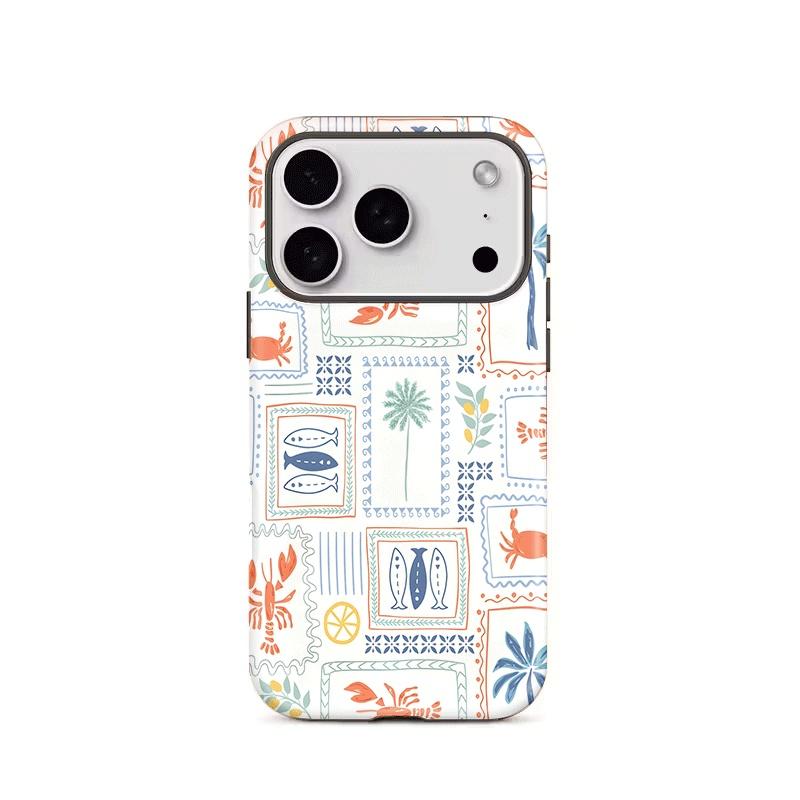 

Дизайн с кокосовыми пальмами 2 в 1 Чехол для телефона Для iPhone 17 Pro Max 16 Pro 15 14 13 12 11 Pro Max 16 Plus 17 AIR Чехол iPhone Air