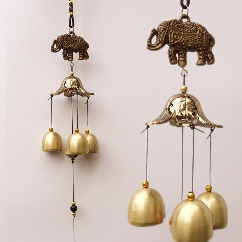 Retro Wind Chimes Wind Outdoor Garden Decoration Tourist Area Wind Bell Metal Bell Pendants Wall Decor Shops Lucky Ornaments
