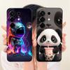 Soft Silicone Phone Case For Tecno Camon 50 Pro 4G Black Cat Cartoon Dragon Animals Pattern Bumper For Camon 50Pro CN5c Cover