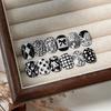 12 Pcs New Model Nail Stamping Plate Stainless Steel Nail Art Template Bow Floral French Tip Heart Manicure Tool