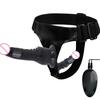 Wired Remote Vibrating Double Penetration Strap On Harness Realistic Silicone Dildo Panties Adjustable for Couples Pegging Anal
