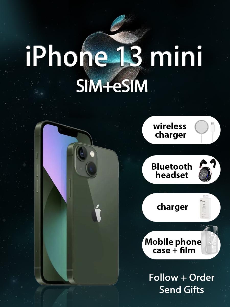 

Apple Смартфон iPhone 13 mini версії для США, глобальна мова, одна SIM + eSIM 128GB зелений
