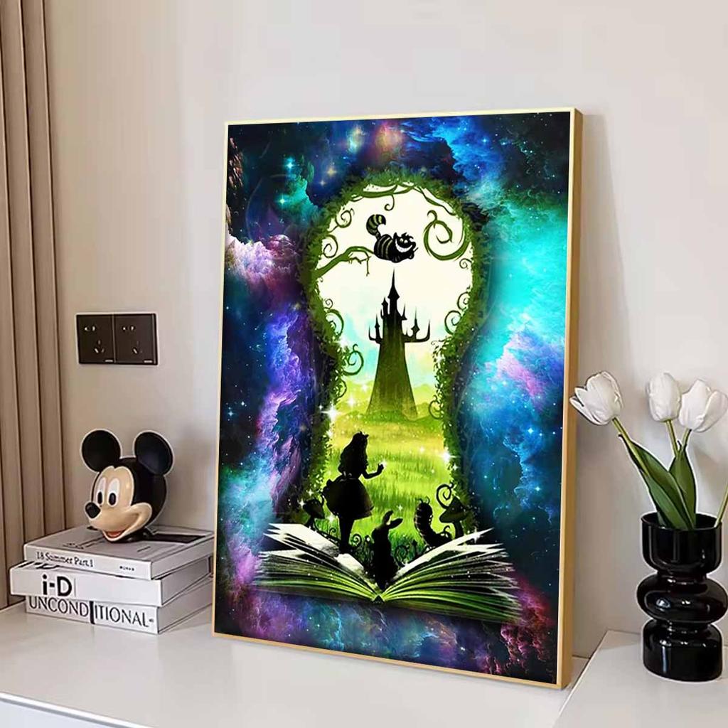 DIY Diamond Painting The World In Books Cross Stitch Kit Mosaic Art Diamond Painting Full Circle Diamond Home Decoration