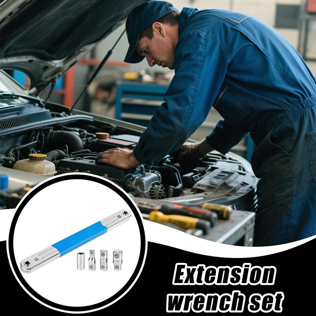 Offset Extension Wrench Industrial Socket Spanner Tool Kit For HVAC Installation Farm Equipment Bike Maintenance Motorcycle