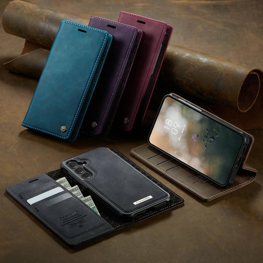 CaseMe Detachable Wireless Charging Blocking Card Cover for Samsung S25 FE Mobile Phones Protective Phone for Samsung S24 Ultra