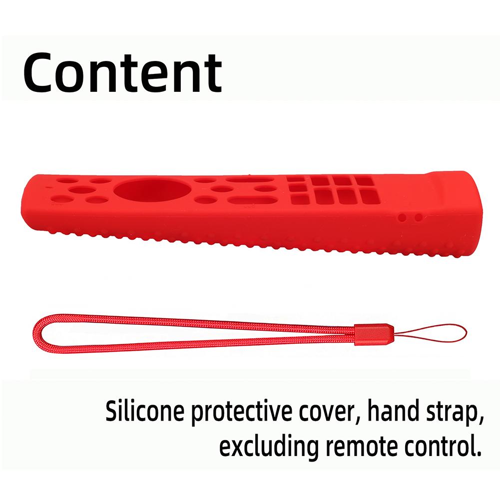 Silicone Case Anti Slip Remote Control Case with Removal Lanyard TV Remote Control Case Cover for Hisense Voice Remote ERF3V90H