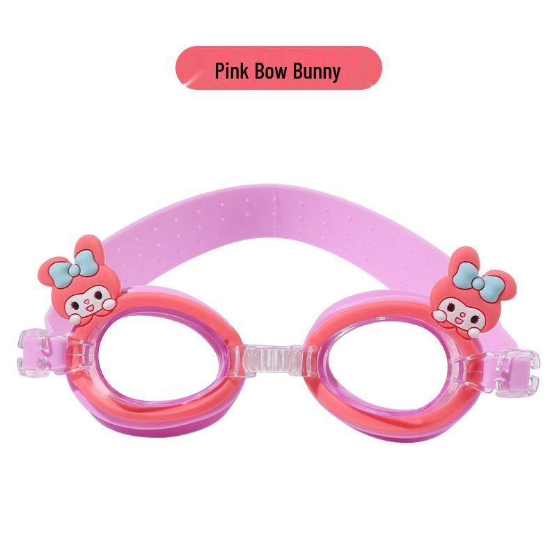 Verstellbare Anti-Beschlag Einhorn-Schwimmbrille für Kinder mit Cartoon-Riemen