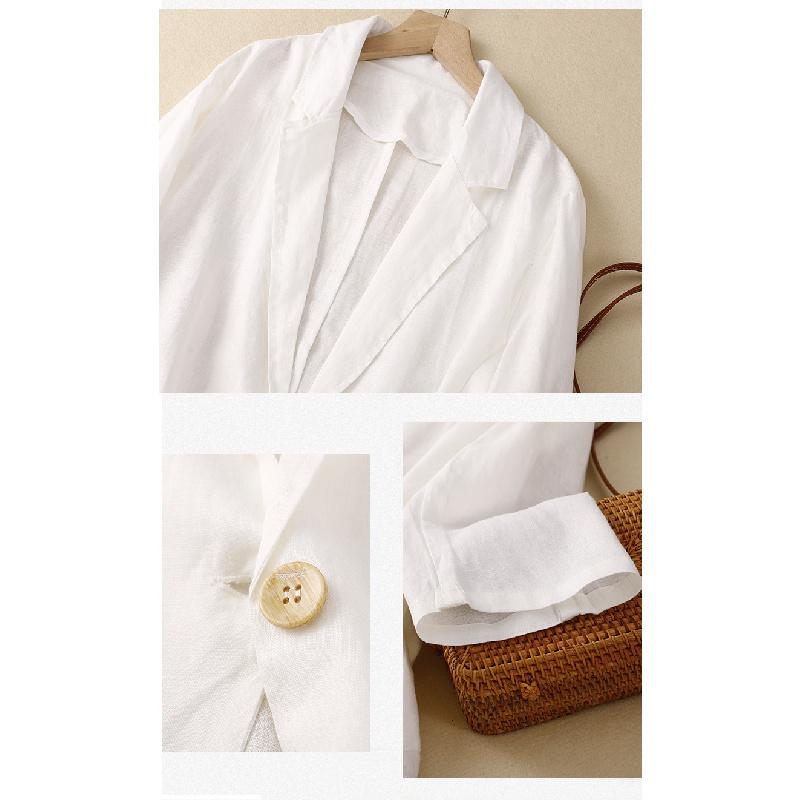 2026 New Casual Three-Quarter Sleeve Short Jacket for Women, Solid Color Blazer