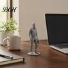 Compact Desk Accessory Businessman Statue, 3D Printed Office Decor for Men, Executive Figurine Workplace with Briefcase, Motivational Home Gift