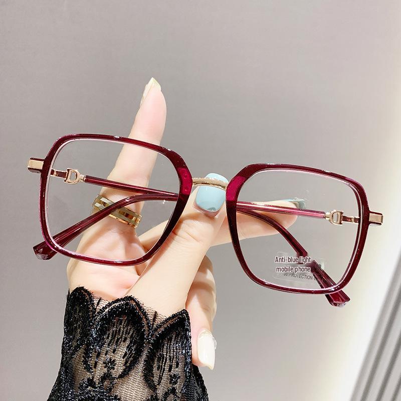 Trendy Large-Frame Square Glasses for Presbyopia with Prescription Options