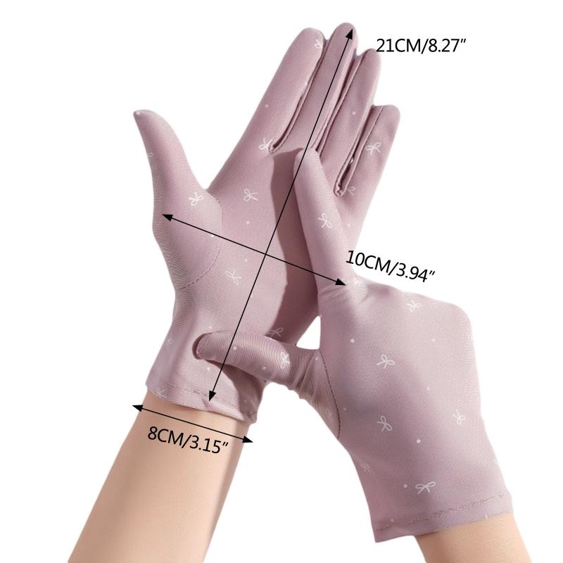Women Driving Riding Mitten Sunscreen Gloves Female Summer Breathable Elastic for Sun for Protection Glove Fro Lady Girl