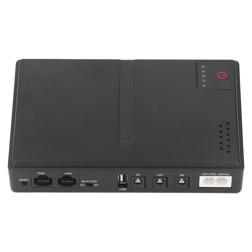  UPS Battery Backup 10400mAh USB 5V 9V 12V POE 15V POE 24V Camera Router Uninterruptible Power Sup