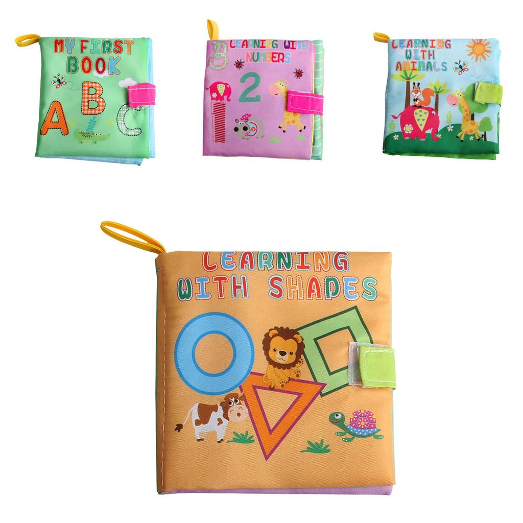 Wholesale Baby Cognitive Cloth Book Educational Early Learning Tear-resistant English Forest Ocean Animal Hand Book