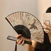 Butterfly Silk Folding Fan Bamboo Frame Decorative Hand Fan Retro Handheld  Fan  Home Decoration