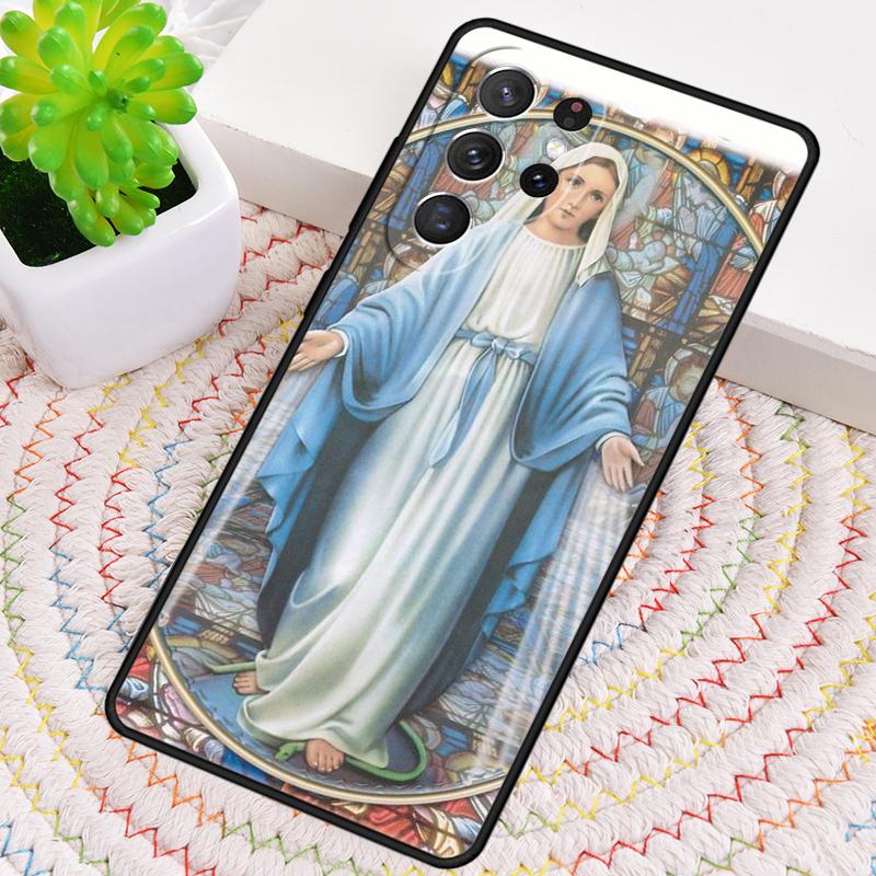 Virgin Maria TPU Phone Case For Samsung Galaxy note 10 pro S26 S25 S24 S23 S22 Ultra Plus S21 FE S20 Shockproof Cover