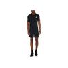 Adidas Striped Print Slim Fit Crewneck Tee Men Tops Black H28925